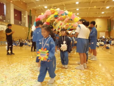 1年生とハッピータイム集会